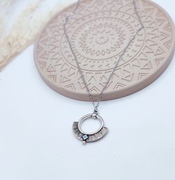 Κολιέ boho ασημί