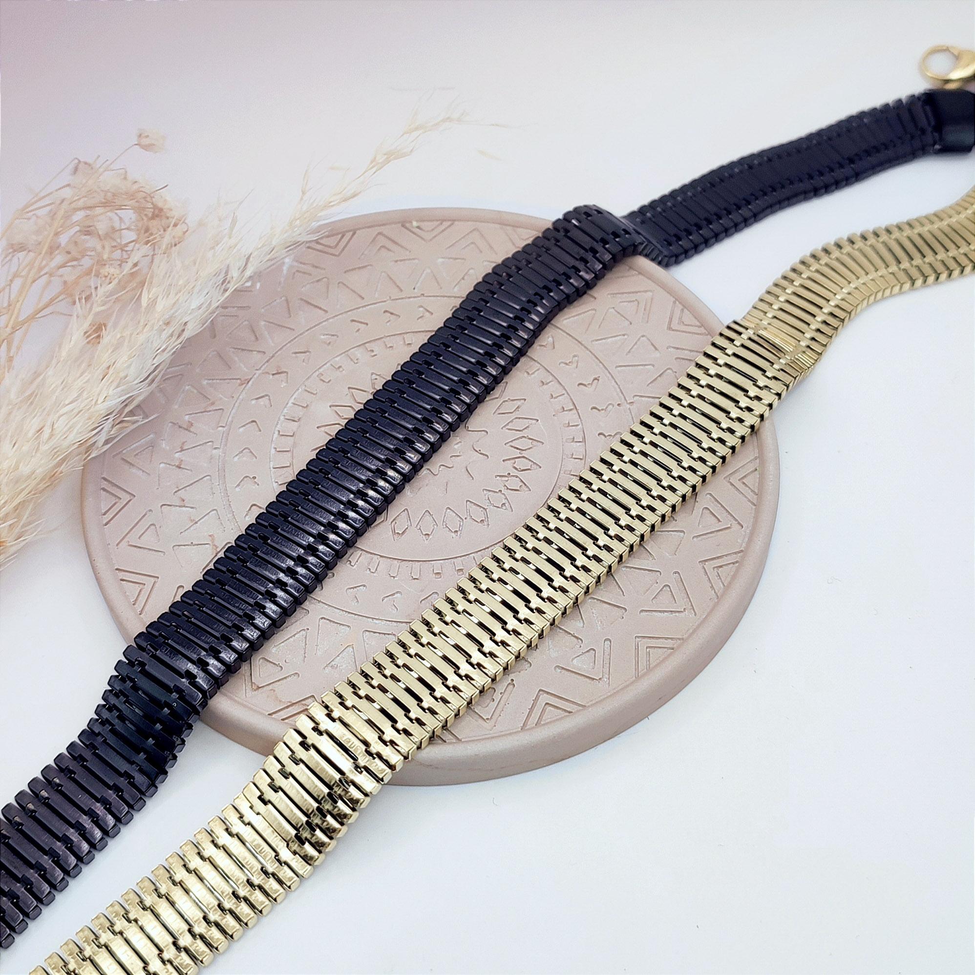 1701967605439 Ατσάλινη αλυσίδα choker σε 2 χρώματα - Image 1
