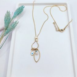 Κολιέ ατσάλι με κρεμαστά στοιχεία - Image 3