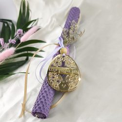 Λαμπάδα  από φυσικό μελισσοκέρι για τη γιαγιά - Image 2