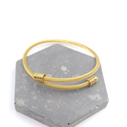 Βραχιόλι ατσάλι με βίδα για charm