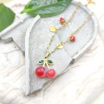 Κολιέ ατσάλι cherry