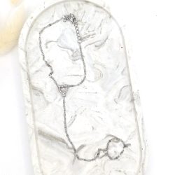 Βραχιόλι δαχτυλίδι ατσάλι με καρδιά - Image 2