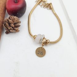 βραχιόλι γούρι αλυσίδα χοντρή ατσάλι με charm - Image 2